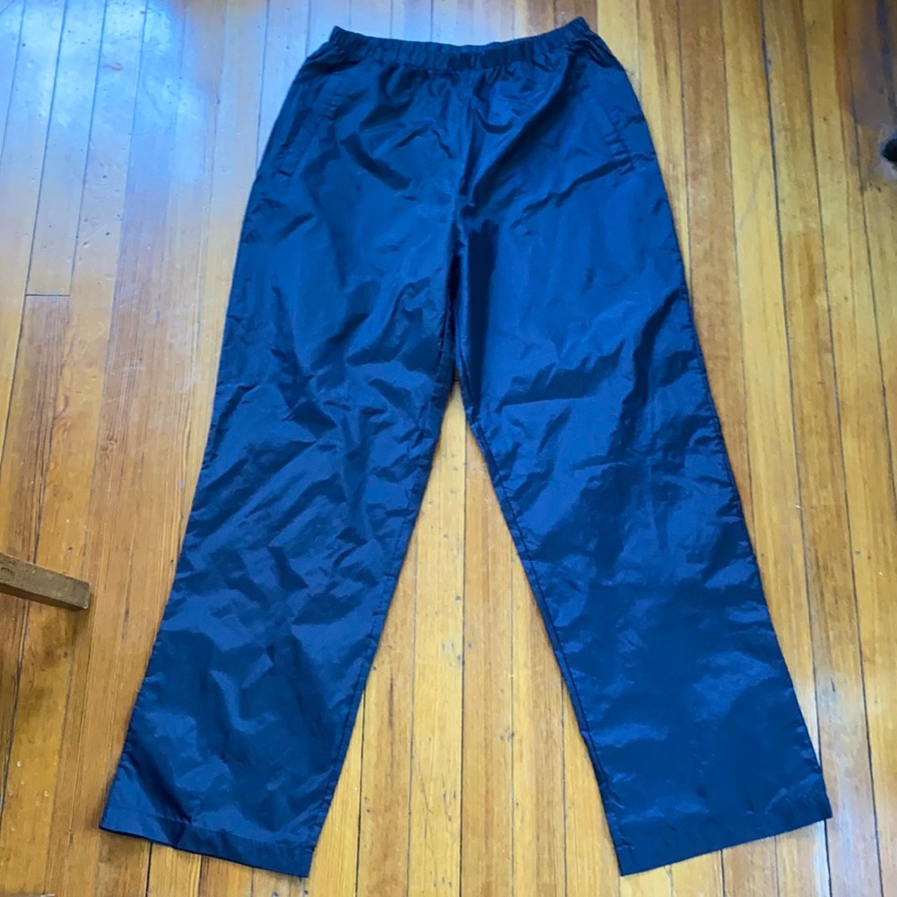 Duckster navy blue rain pants size medium